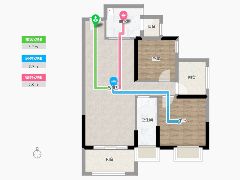 广东省-深圳市-牧云溪谷·和悦府-67.78-户型库-动静线