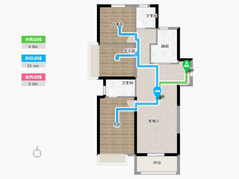 河南省-郑州市-东原阅城-98.40-户型库-动静线