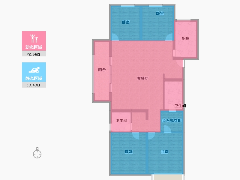 河南省-郑州市-建业盛悦府-114.60-户型库-动静分区