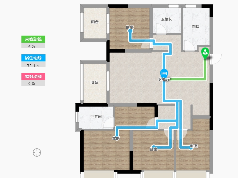 河南省-郑州市-大正·水晶森林-108.00-户型库-动静线