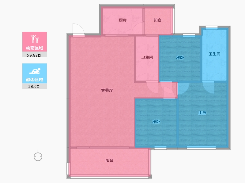 广西壮族自治区-南宁市-保利凤翔花园-119.60-户型库-动静分区