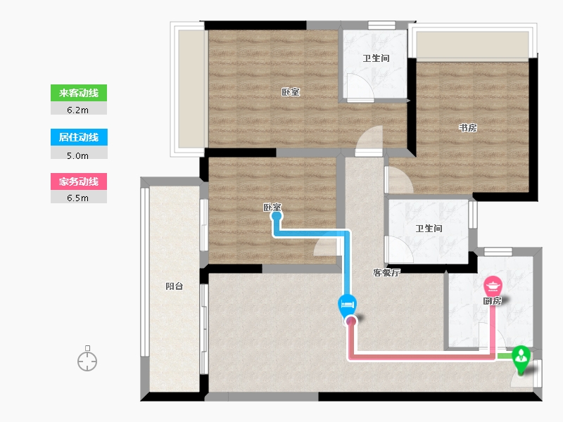 河南省-郑州市-建业盛悦府-91.80-户型库-动静线