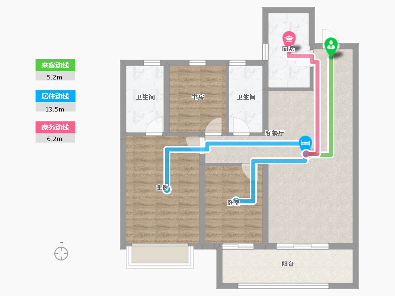 河南省-郑州市-建业盛悦府-87.00-户型库-动静线