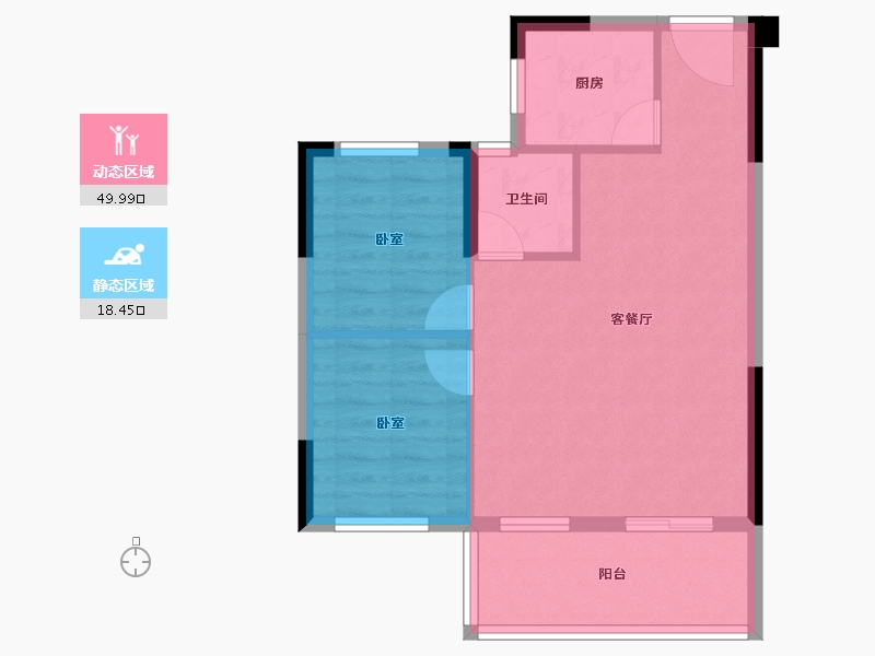 福建省-福州市-恒宇尊品-61.79-户型库-动静分区