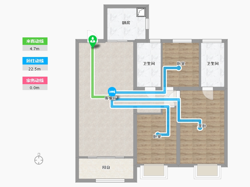 甘肃省-兰州市-保利天宸湾-94.00-户型库-动静线