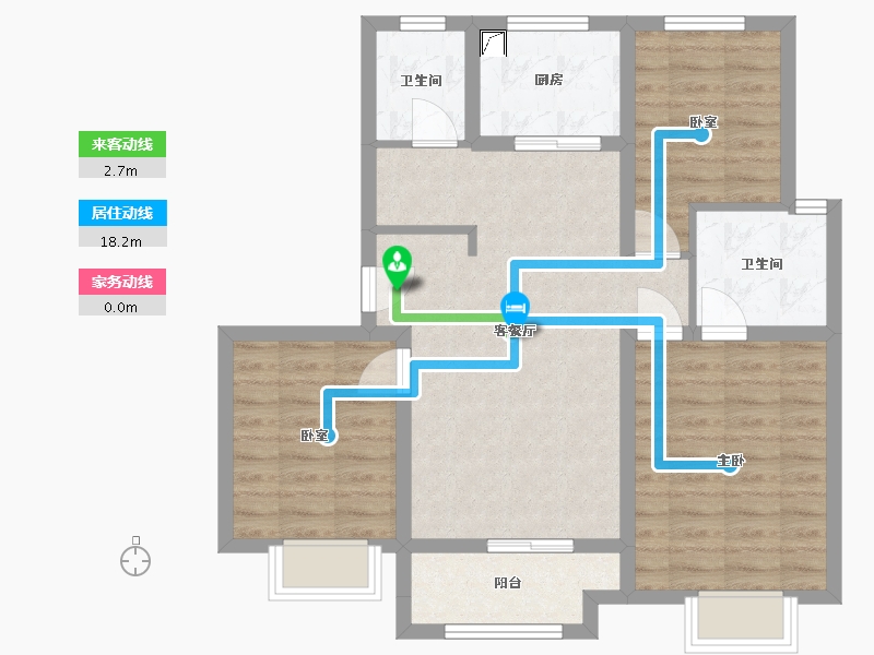 山东省-济南市-龙湖·龙誉城-90.00-户型库-动静线