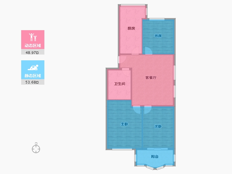 福建省-福州市-长福花园-108.00-户型库-动静分区