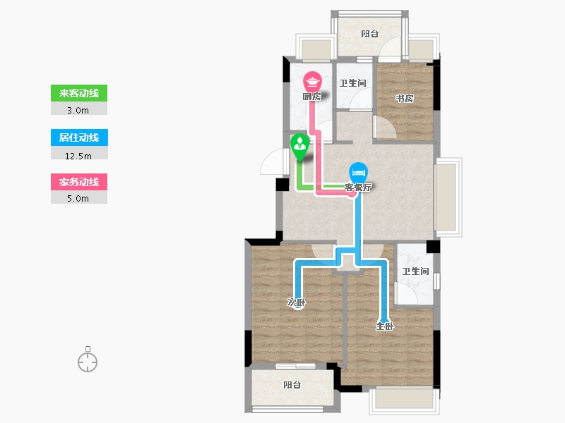 福建省-福州市-三江花语-77.42-户型库-动静线