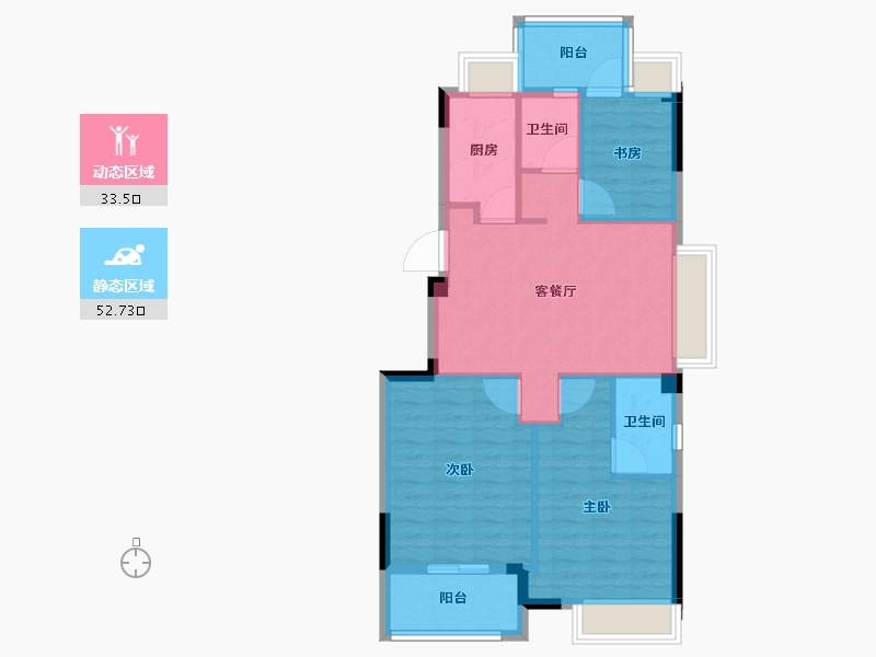 福建省-福州市-三江花语-77.42-户型库-动静分区