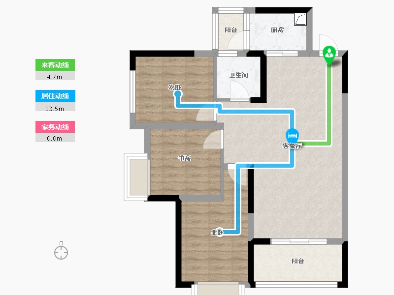 四川省-广安市-御江华庭-78.00-户型库-动静线