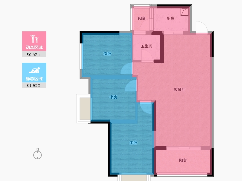 四川省-广安市-御江华庭-78.00-户型库-动静分区