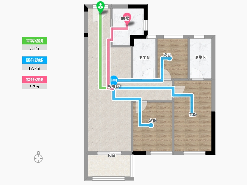 福建省-福州市-大东海中央府-72.73-户型库-动静线