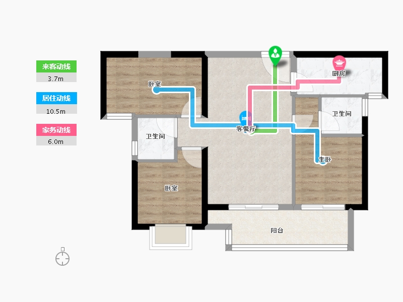 福建省-福州市-融信澜宸-71.20-户型库-动静线