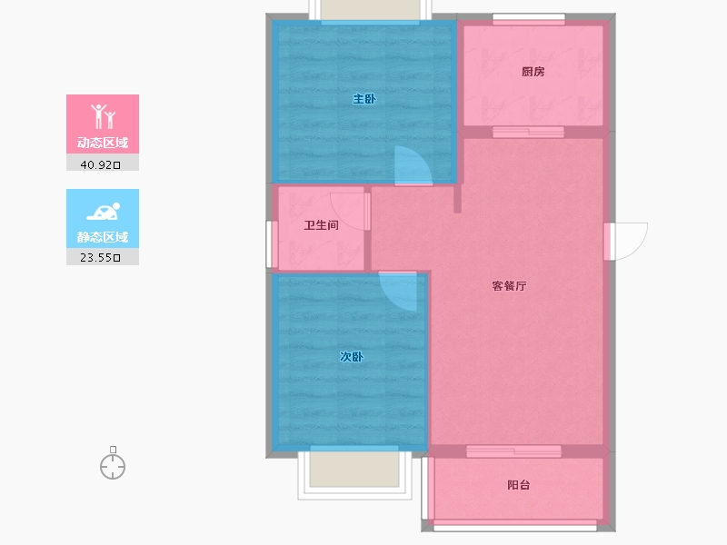 福建省-泉州市-南益·清源春晓-58.00-户型库-动静分区