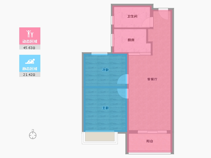 河南省-郑州市-融侨悦城​-60.08-户型库-动静分区