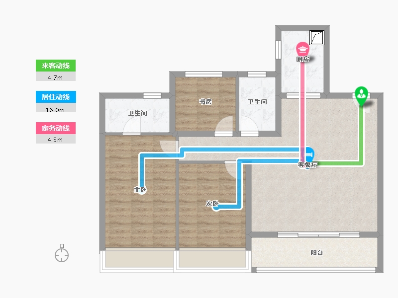 江苏省-苏州市-中交春映东吴​-88.00-户型库-动静线