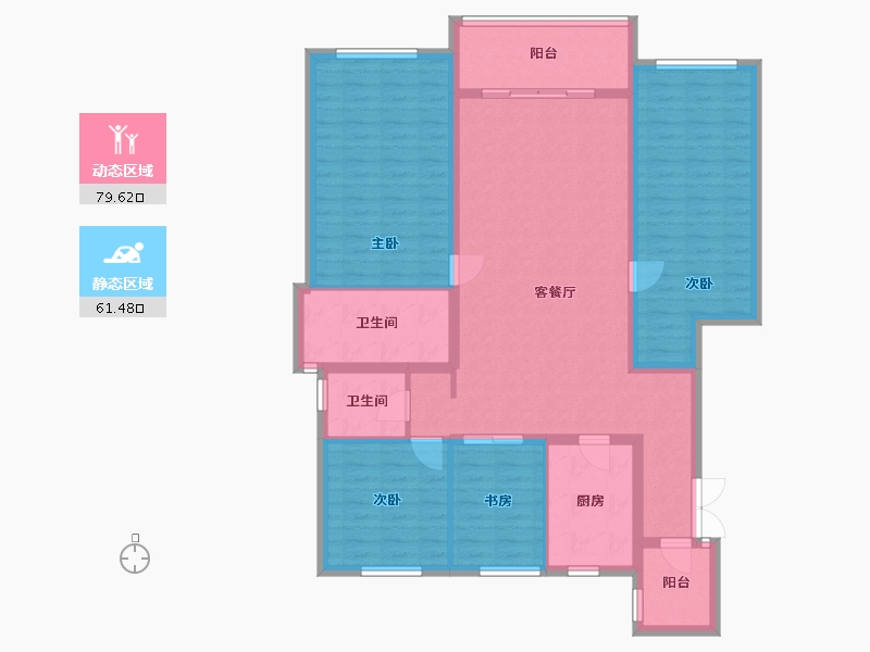 四川省-成都市-中南樾府-138.00-户型库-动静分区