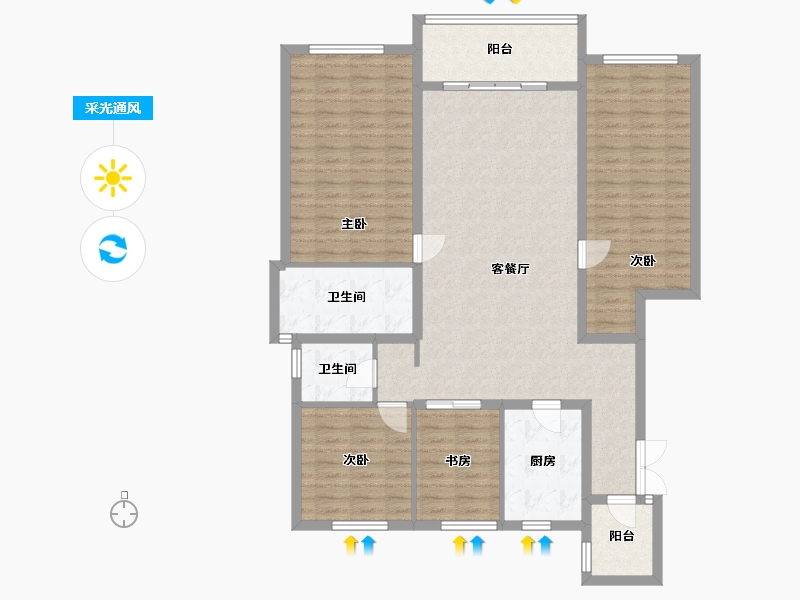 四川省-成都市-中南樾府-138.00-户型库-采光通风