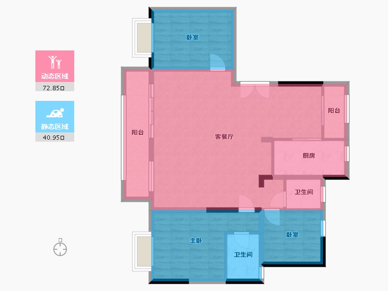 宁夏回族自治区-银川市-民生如院-120.00-户型库-动静分区