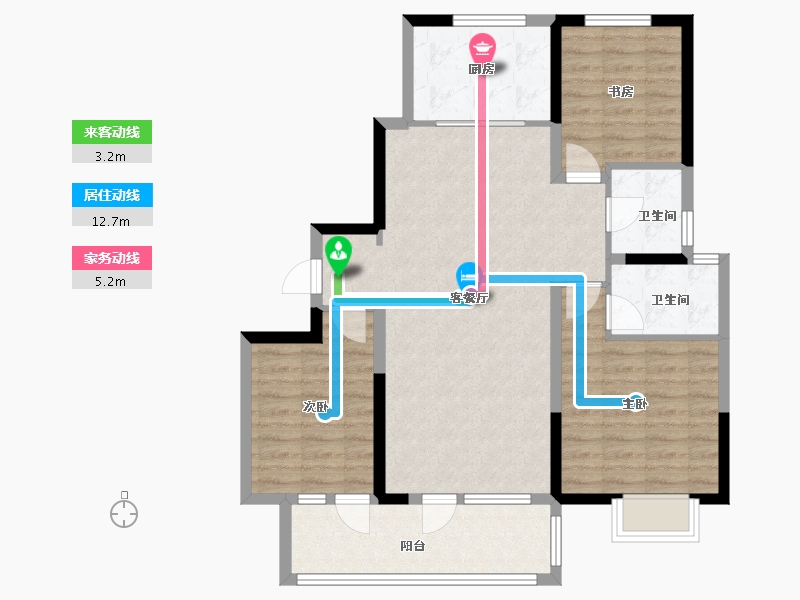 山东省-聊城市-澜庭-104.00-户型库-动静线