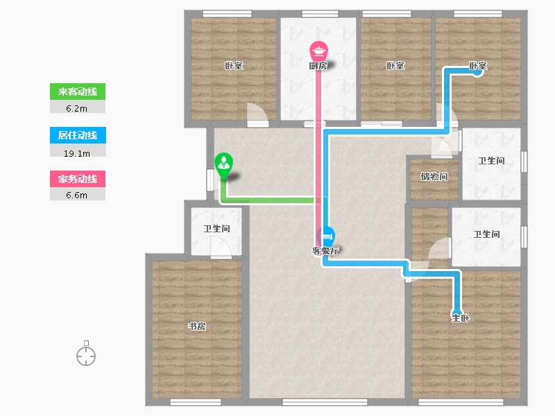 北京-北京市-学府壹号院-178.00-户型库-动静线