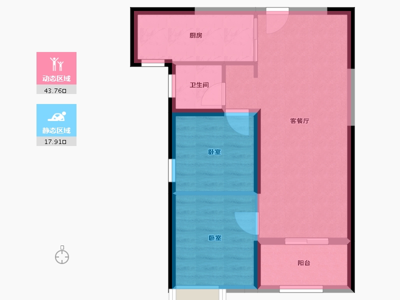 河南省-郑州市-万华城-55.02-户型库-动静分区