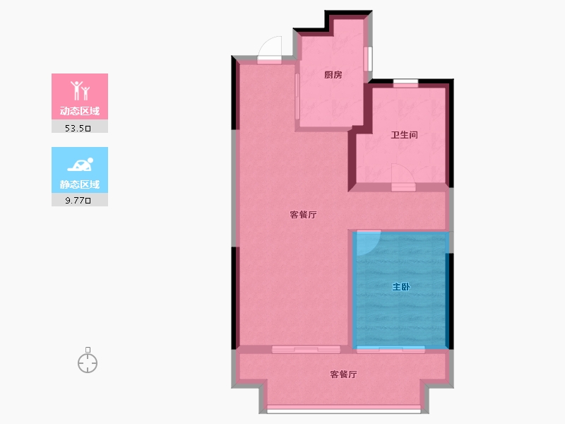 河南省-郑州市-星联·花溪府-56.20-户型库-动静分区