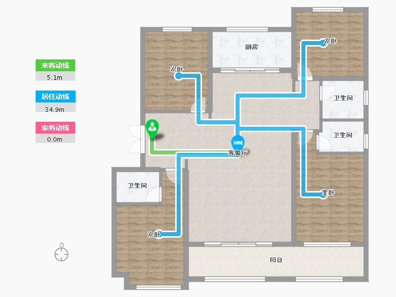 山东省-泰安市-帝景郦城-150.00-户型库-动静线