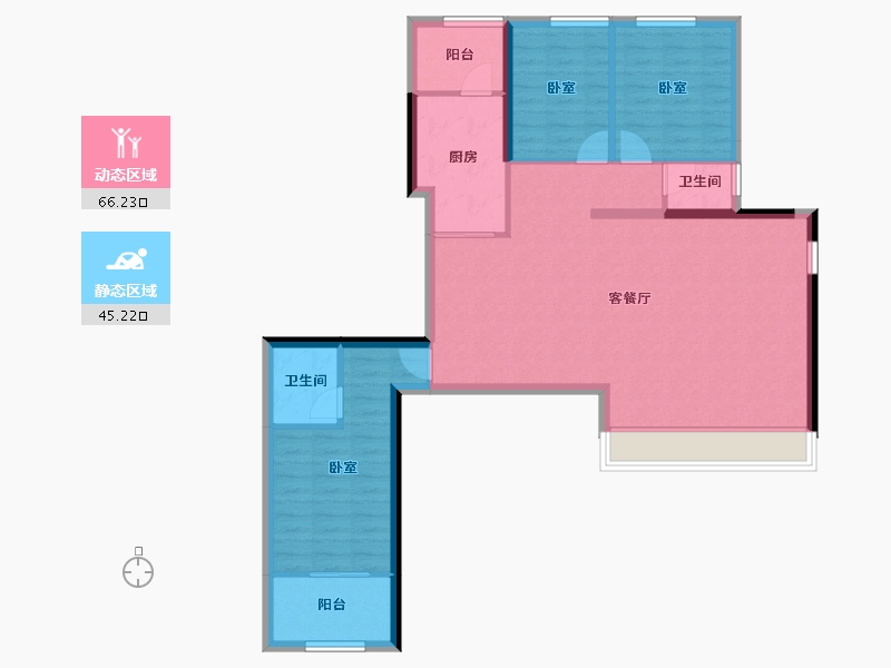 广东省-深圳市-信城·缙山府-100.63-户型库-动静分区