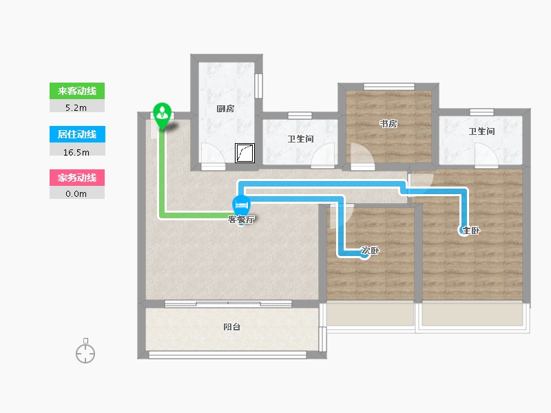 江苏省-苏州市-中交春映东吴​-82.41-户型库-动静线