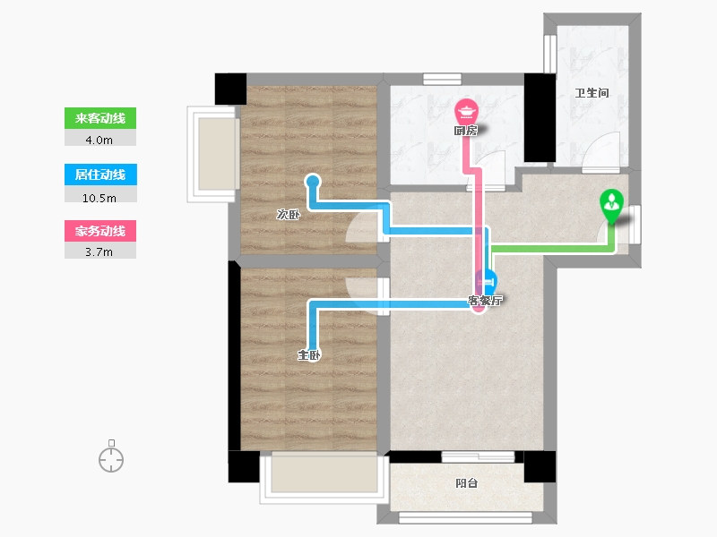 河南省-郑州市-泉舜上城-53.61-户型库-动静线