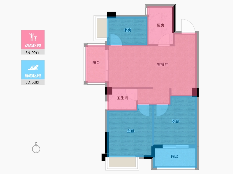 福建省-福州市-建总领筑-65.37-户型库-动静分区