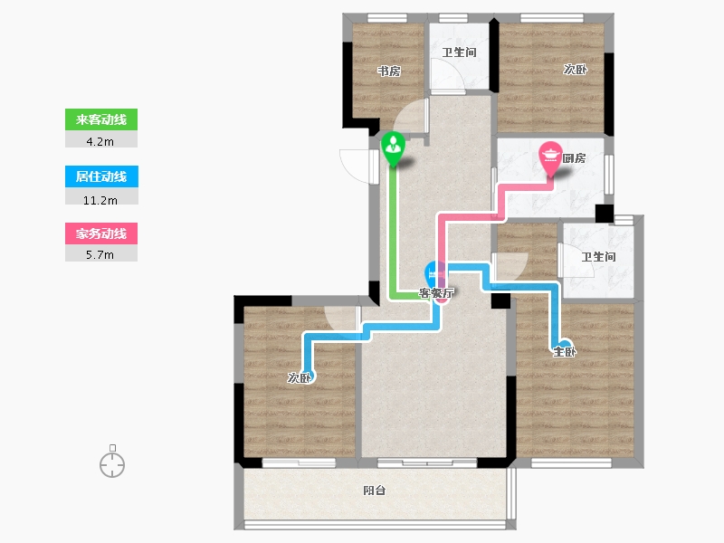 福建省-福州市-首开国仕府-87.91-户型库-动静线