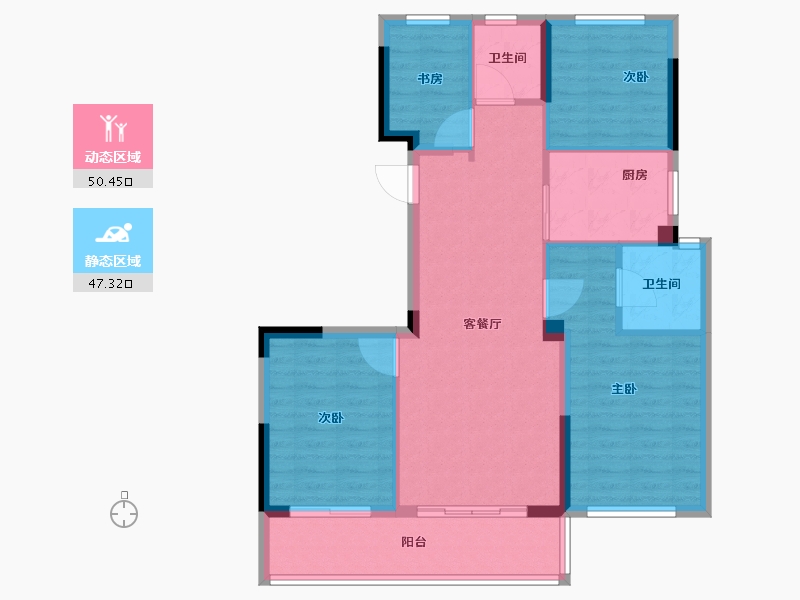 福建省-福州市-首开国仕府-87.91-户型库-动静分区