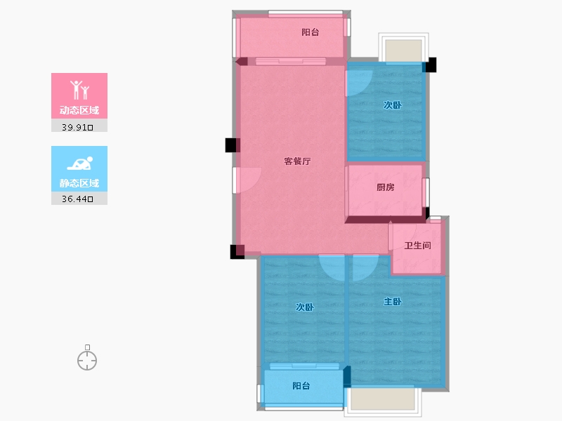 福建省-福州市-建总领筑-68.77-户型库-动静分区