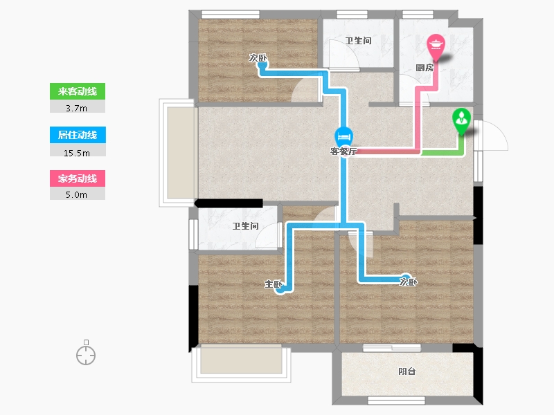 福建省-福州市-三迪雅颂枫丹-71.20-户型库-动静线