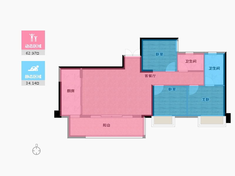 福建省-福州市-榕发悦乐郡-88.00-户型库-动静分区