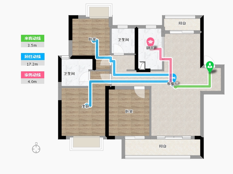 江西省-南昌市-金地中奥九颂都会之光-87.00-户型库-动静线