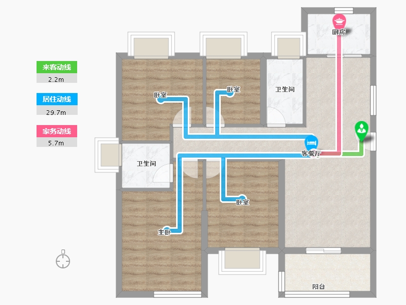 福建省-福州市-大唐书香世家尚境-85.60-户型库-动静线