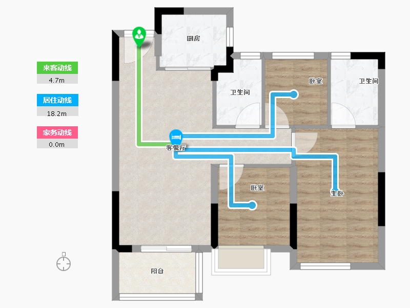 福建省-福州市-融创福州府-71.20-户型库-动静线