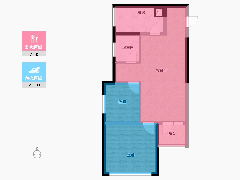 河南省-郑州市-泰宏建业国际城​-57.63-户型库-动静分区