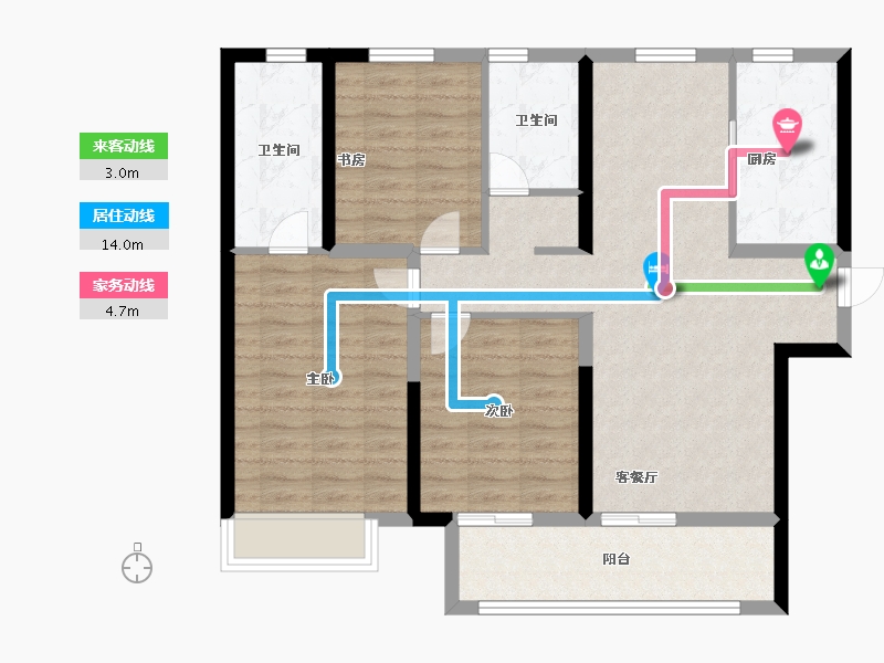 河南省-郑州市-融信朗悦·时光之城-92.00-户型库-动静线