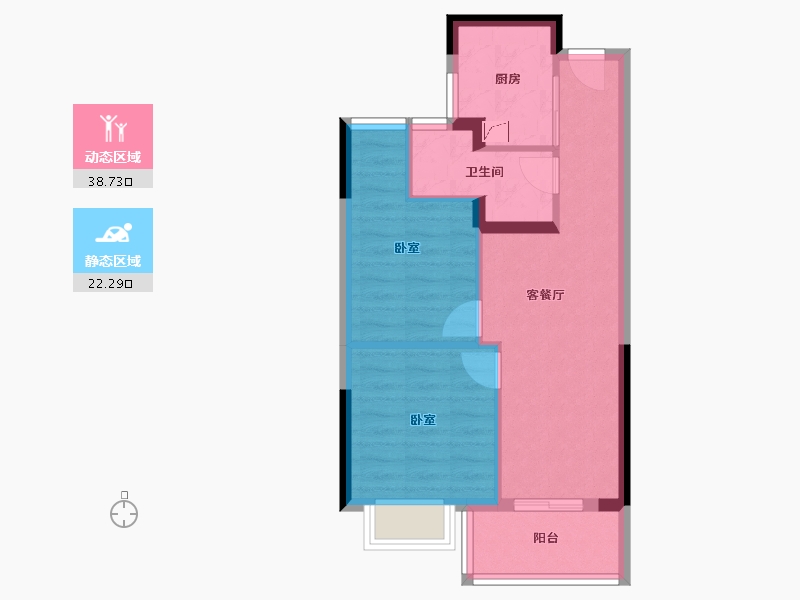 福建省-福州市-首开香颂-54.00-户型库-动静分区