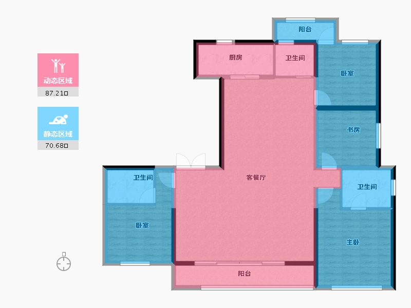 河南省-郑州市-永威金桥西棠-143.20-户型库-动静分区