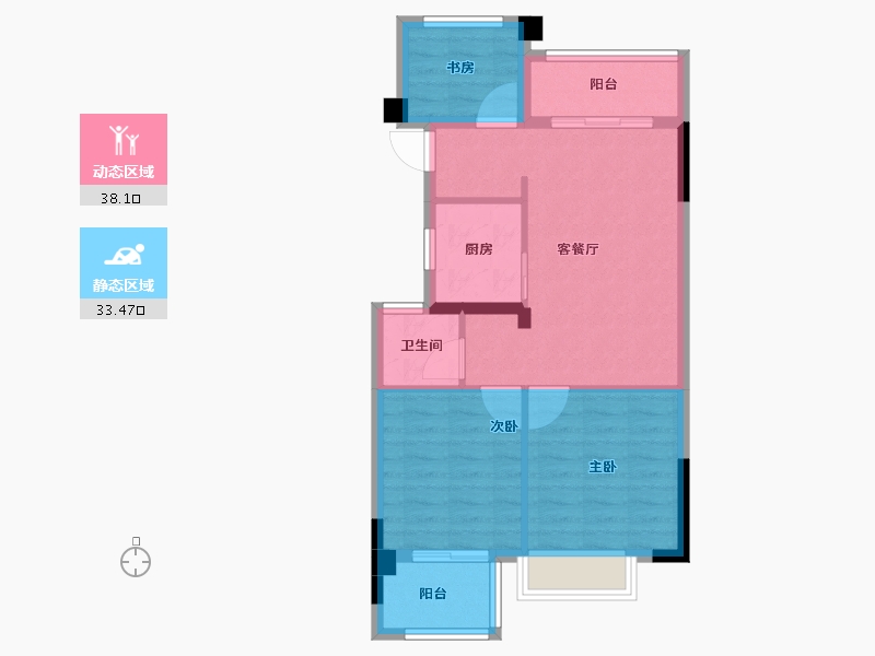 福建省-福州市-建总领筑-63.92-户型库-动静分区