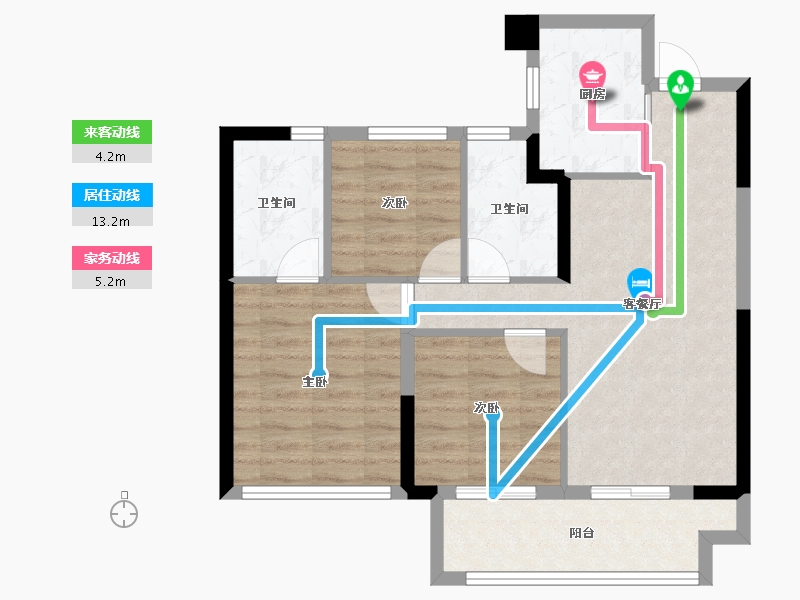 福建省-福州市-保利阅江台-71.21-户型库-动静线