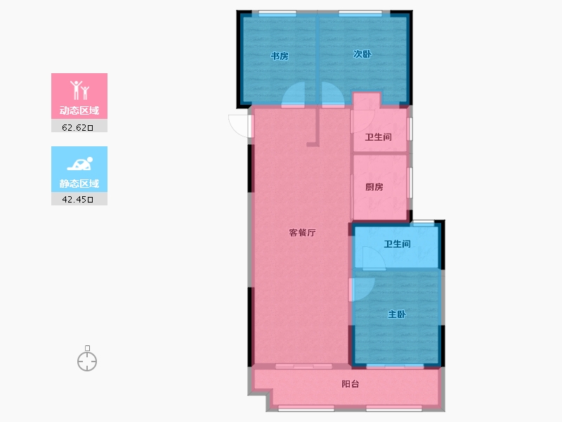 山东省-济南市-高铁城​-95.20-户型库-动静分区