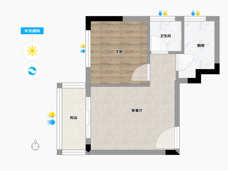 福建省-福州市-建总领筑-33.60-户型库-采光通风