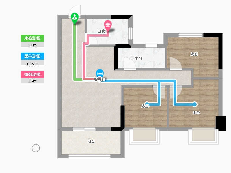 福建省-福州市-三迪雅颂枫丹-63.20-户型库-动静线