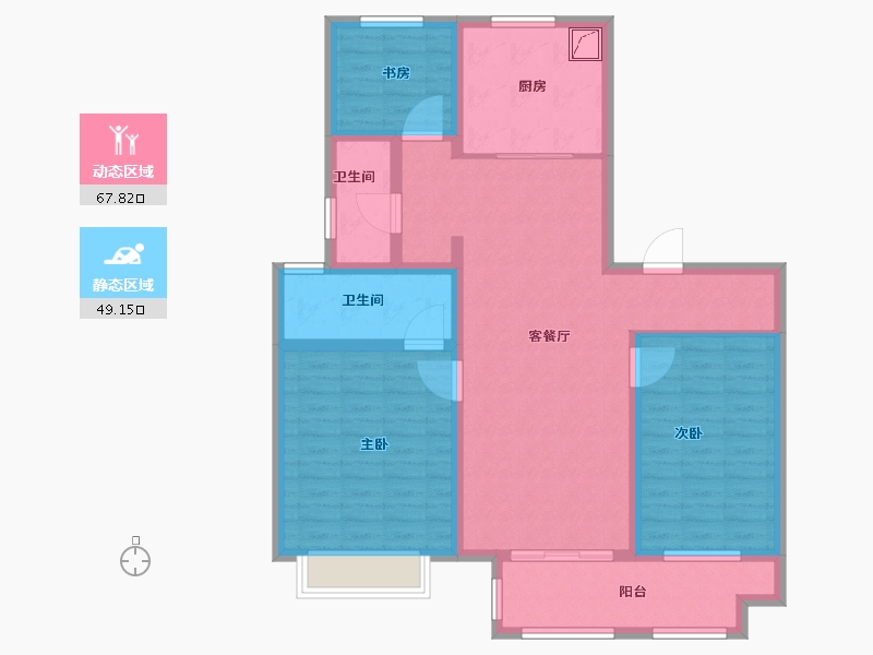 山东省-济南市-高铁城​-104.01-户型库-动静分区